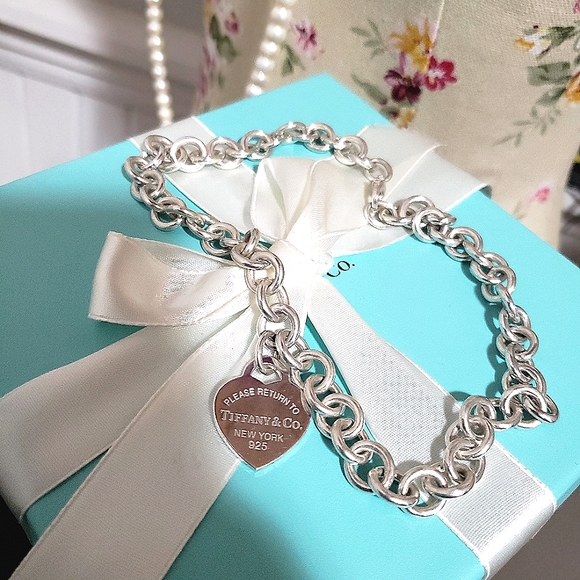 Tiffany & Co. Jewelry - Tiffany and co heart tag lobster clasp necklace/ bracelet